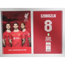 *59744 FÜZET spirál A4 vonalas Liverpool FC 70l 