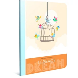 FÜZET A4 GIPTA Terrance PP 40lap vonalas   5594