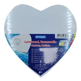 FESTŐVÁSZON 20*20cm fakeretes, szív alakú STYLEX 28589