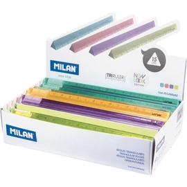 VONALZÓ egyenes 15cm MILAN müa. New Look, pasztell, háromszög alakú