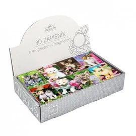 NOTESZ mágneses ARGUS 3D, vegyes mintákkal  6,3*8,2cm