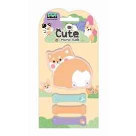NOTES ÖNTAPADÓS+lapjelölő LEBEZ Cicás 5,5*8,3cm  81964