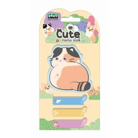 NOTES ÖNTAPADÓS+lapjelölő LEBEZ Cicás 5,5*8,3cm  81964