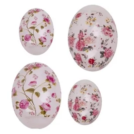 HÚSVÉTI TOJÁS fényes, apró virágmintás  6cm