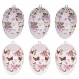 HÚSVÉTI TOJÁS fényes, apró virágmintás  6cm