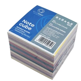 TÉPŐTÖMB BLUERING 8*8*6,5cm színes, ragasztás nélküli