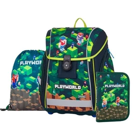 Iskolatáska szett OXI BAG 3db-os Playworld Prém.Light táska+tollt.+tzsák. 0-75726