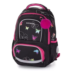Hátitáska OXI Next Butterfly fekete-pink  9-77325