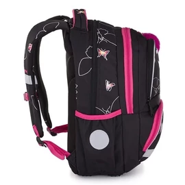Hátitáska OXI Next Butterfly fekete-pink  9-77325