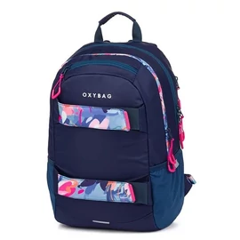 Hátitáska OXI Sport Flowers kék+tolltartó  8-39725E