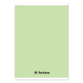 FÜZET A5 FORTUNA Monocromo vonalas pasztell színek 32 lapos (zöld, 01.02088)