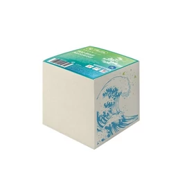 TÉPŐTÖMB  ragasztott papírdobozban Green Hullám 90*90mm