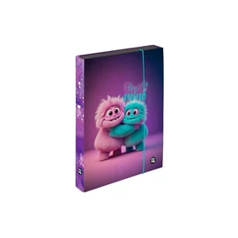 *60808-001 FÜZETBOX A4 OXY PP Jumbo vegyes minták (Monster, 15.19500)