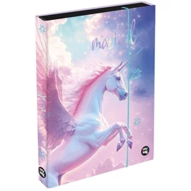 *60808-008 FÜZETBOX A4 OXY PP Jumbo vegyes minták (Magic Unikornis, IMO-KPP-8-79526)