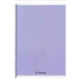 FÜZET spirál A4 FORTUNA Monocolor pasztell szín = 70l (lila, 01.02142)