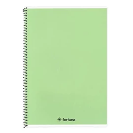 FÜZET spirál A4 FORTUNA Monocolor pasztell szín = 70l (zöld, 01.02139)