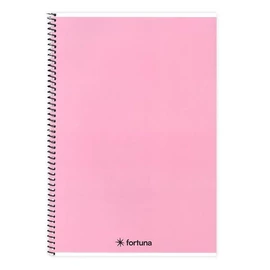 FÜZET spirál A5 FORTUNA Monocromo pasztell színek = 70l (rózsaszín, 01.02124)