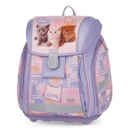 *60912 Iskolatáska OXY BAG PRÉMIUM Light Kitty cicák, anatómiai