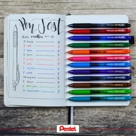 *60952 ZSELÉSTOLL PENTEL 0,35mm "EnerGelX BL107" nyomógombos