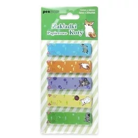 *61011 LAPJELÖLŐ 44x12mm 5*20l PenWorld 5 minta, 2 féle