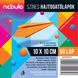 *61107 HAJTOGATÓLAPOK 10*10cm vegyes színek 50l/csom