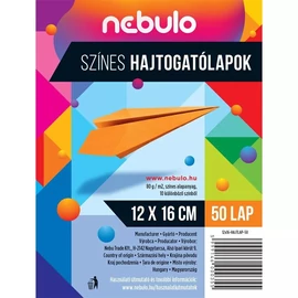 *61108 HAJTOGATÓLAPOK 12*16cm vegyes színek 50l/csom