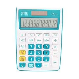 *61249 SZÁMOLÓGÉP asztali DELI 1238 12dig színes