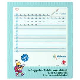 *61254 FÜZET írásgyakorló A4 SÜNI Sulikész 3-4.oszt. Meixner-féle