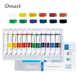 *61265 VÍZFESTÉK 12 DELI Dmast akvarell tubusos 12*12mm