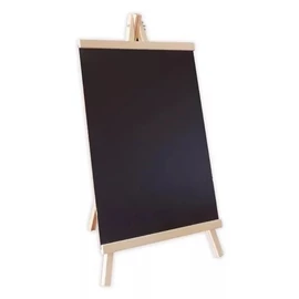 *61296 KRÉTATÁBLA CreArt állvánnyal natur keretes 48*25cm fekete