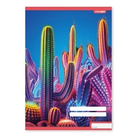 *61350 FÜZET A5 pd  vonalas 21-32  School Girls Cactus