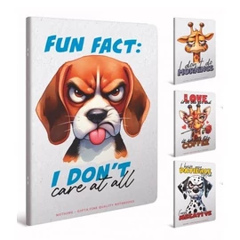 *61386 FÜZET A5 GIPTA Nothing vonalas 60l.  7577