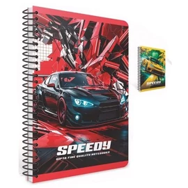 *61413 FÜZET spirál A4 GIPTA Speedy kockás PP 100l   7563