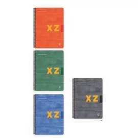 *61425 FÜZET spirál 17*24cm GIPTA NZ Notes vonalas, karton  80l  7417