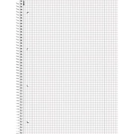*61432 FÜZET spirál A4 BRUNNEN kockás perf., lyukasztott 80lap Trend vegyes minta