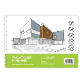 *61434 VÁZLATFÜZET B4-32lap famentes BLUERING