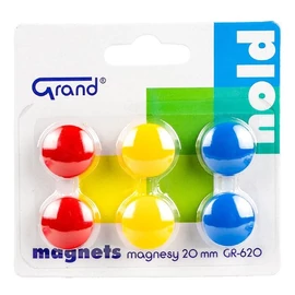 *61459 TÁBLAMÁGNES 2cm GRAND 3 színben 6db/bliszter