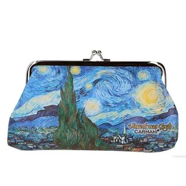 *61507 PÉNZTÁRCA Van Gogh "Csillagos éj" műbőr retro 20*10cm