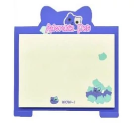 *61528 NOTESZ ÖNTAPADÓS jegyzettömb állványon M&amp;G cicás 40l 76*100mm