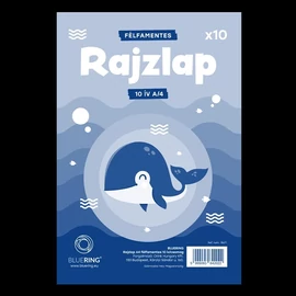*61619 RAJZLAP A4 félfamentes 10 ív/ csom fóliázva BLUERING