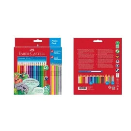 *61675 SZÍNES CERUZA 18+4+2 FABER Castell háromszögletű Colour Grip 201504
