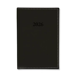 *61676 HATÁRIDŐNAPLÓ 2026 A5 napi Period Chamois körbevarrott