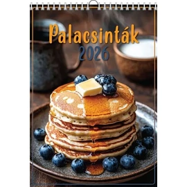 *61767 FALINAPTÁR 2026 recept Palacsinták  T-Calendar  23*33cm spirálozott