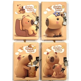 *61920 EMLÉKKÖNYV A5 lakatos Capybara 1903-1