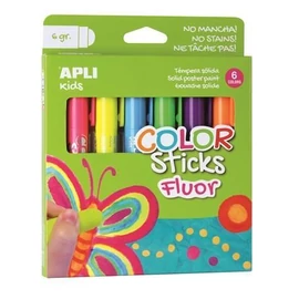 *61925 TEMPERA kréta stift 6 APLI Kids "Color Sticks Fluor" 6*6gr.