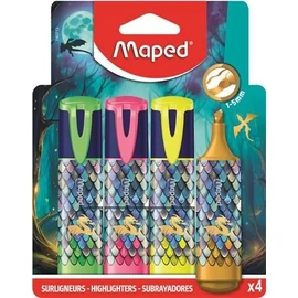 *62064 SZÖVEGKIEMELŐ készlet  MAPED 4  "Dragon sárkány"  1-5mm