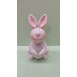 *62206 DEKOR HÚSVÉTI fehér nyuszi  10cm  műa.