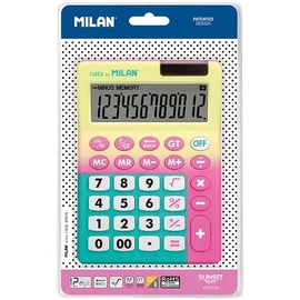 *62285 SZÁMOLÓGÉP MILAN Sunset asztali 12dig  151812SNPBL