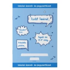 *62482-001 ÜZENŐ - és jegyzetfüzet SÜNI 32lap (blue, 7500159003)