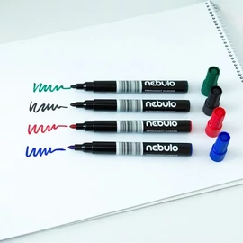 *62519-001 MARKER Nebulo alkoholos kerek végű 3-5 mm "233-S" (fekete, AM-233-S-BLACK-KH)